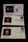 Lot of 3  - 22kt Gold First Day Covers OGP