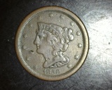 1850 Half Cent VF+