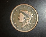 1837 Large Cent F