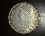 1821 Bust Half Dollar VF