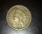 1859 Copper Nickel Indian Head Cent VF+