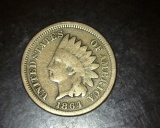 1864 Copper Nickel Indian Head Cent