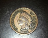 1864 Bronze Indian Head Cent F