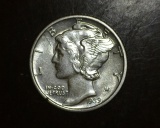 1939 S Mercury Dime Key Date AU/BU