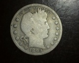 1893 S Barber Quarter