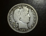 1897 Barber Quarter VG+