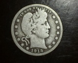 1915 Barber Quarter VG+