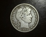 1909 Barber Half Dollar F/VF