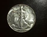 1942 Walking Liberty Half  AU