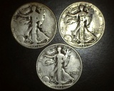 1936 p+d+s Walking Liberty Halves