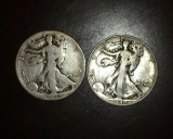 1940 p+s Walking Liberty Halves