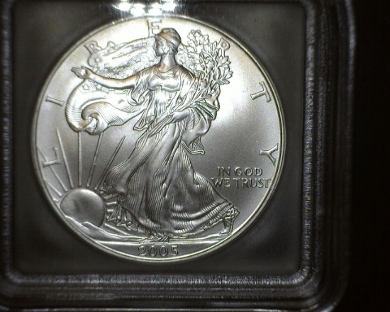 2005 1 oz. American Silver Eagle MS 69 ICG