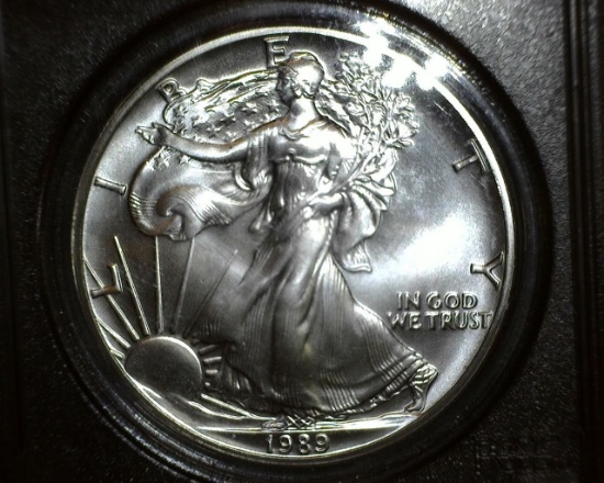 1989 1 oz. American Silver Eagle MS 68 PCGS