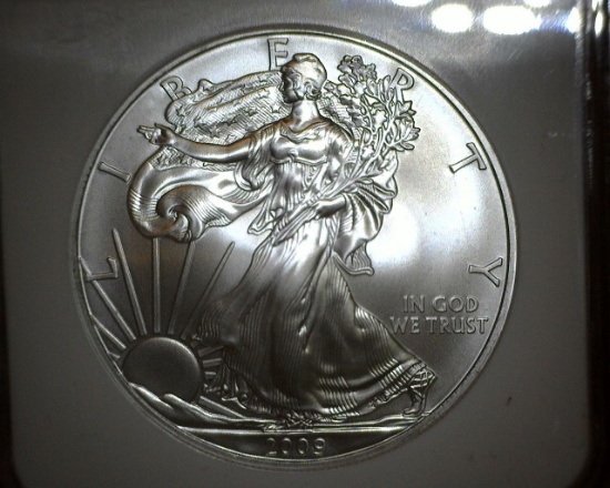 2009 1 oz. American Silver Eagle MS 69 Early Releases NGC