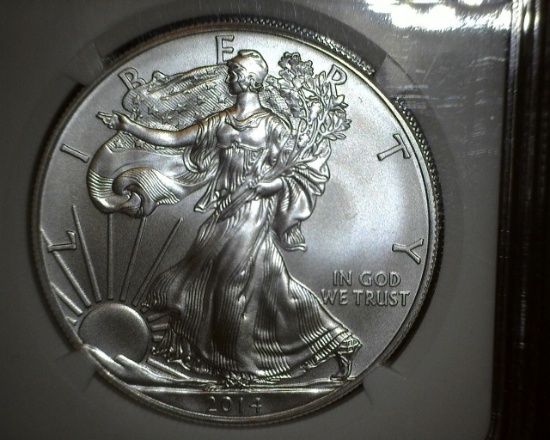 2014 W 1 oz. American Silver Eagle MS 69 Early Releases NGC