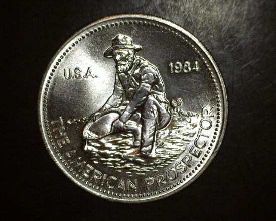 1984 The American Prospector 1 oz. Silver Round Engelhard