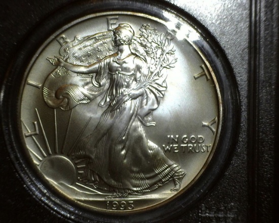 1993 1 oz. American Silver Eagle MS 69 PCGS