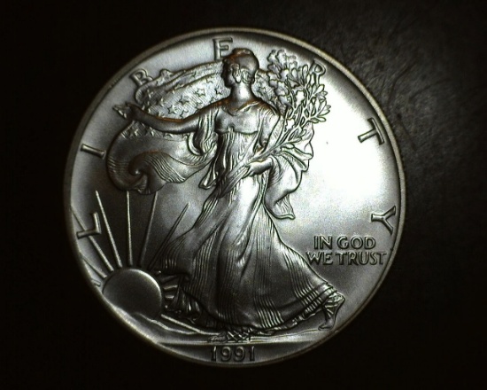 1991 1 oz. American Silver Eagle BU