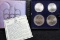 1976 Canada 4 pc Silver 4.33 asw Olympic Coin Series VII Souvenir Set OGP COA