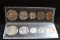 1962 P+D Mint Sets BU In Whitman Holders