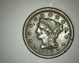 1852 Large Cent XF