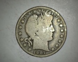 1901 Barber Half Dollar VG