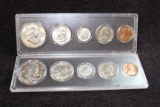 1959 P+D Mint Sets BU In Whitman Holders