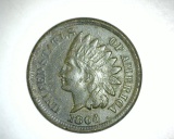 1864 L Indian Head Cent F+