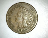 1875 Indian Head Cent F/VF