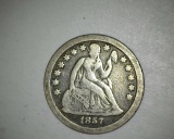 1857 O Seated Liberty Dime VF
