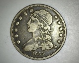1834 Bust Quarter VF