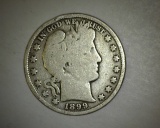 1899 Barber Half Dollar VG