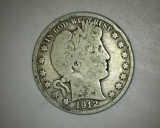 1912 S Barber Half Dollar VG/F