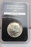 1969 D Kennedy Half Dollar UNC