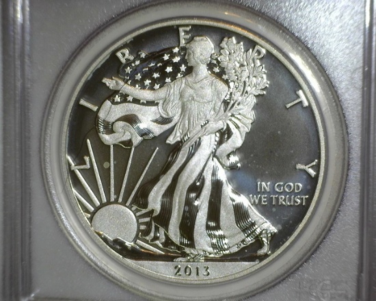 2013 W 1 oz. American Silver Eagle Enhanced Mint State MS70 PCGS -- The Perfect Coin