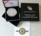 2019 American Legion 100th Anniversary UNC Silver Dollar BOX & COA