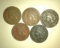 1873-1874-1875-1878-1879 Indian Head Cents