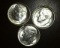 1948 P-D-S Lot of 3 Brilliant Uncirculated Roosevelt Silver Dimes!