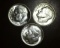 1951 P-D-S Lot of 3 Brilliant Uncirculated Roosevelt Silver Dimes!