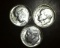 1955 P-D-S Lot of 3 Brilliant Uncirculated Roosevelt Silver Dimes!