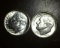 1957 P-D Lot of 2 Brilliant Uncirculated  Roosevelt Silver Dimes!