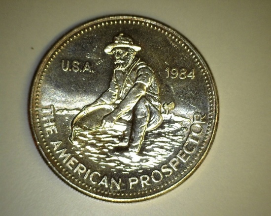 1984 The American Prospector 1 oz. Silver Round Engelhard