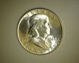 1948 Franklin Half Dollar CH BU