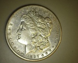 1897 S Morgan Dollar AU