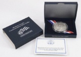 2009 Abraham Lincoln Silver Dollar UNC BOX & COA