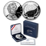 2009 Abraham Lincoln Silver Dollar PROOF BOX & COA