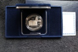 2001 US Capitol Visitor Center Commemorative PROOF  Silver Dollar  BOX & COA