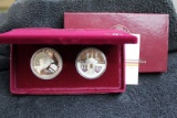 1996 Smithsonian Institution 150th Anniversary UNC Silver Dollar BOX & COA