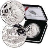 2016 Mark Twain Proof Silver Dollar Box & COA