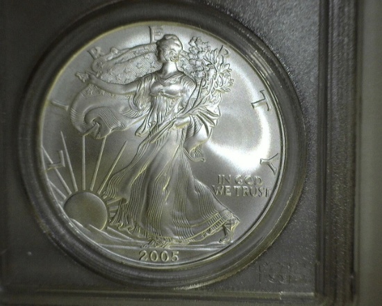 2005 1 oz. American Silver Eagle MS 69 PCGS